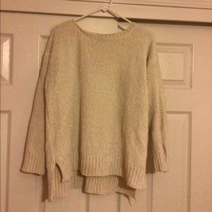 Cream knit long sleeve